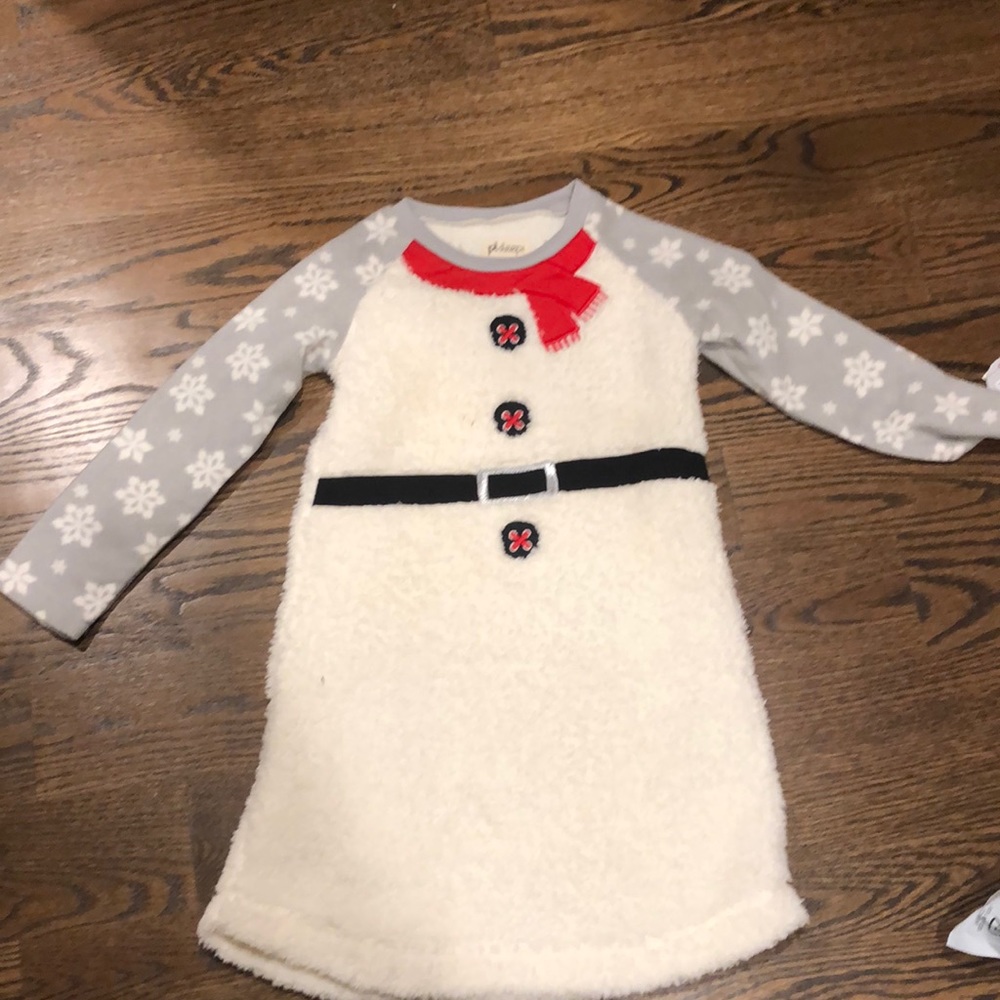 FLEECE SNOWMAN SHIRT/DRESS